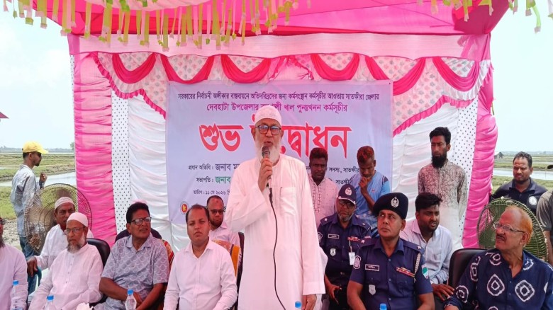 সাতক্ষীরার দেবহাটায় খাল পুনঃখনন কর্মসূচীর শুভ উদ্বোধন